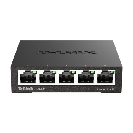 D-Link (DGS-105) - 5-Port Gigabit Switch - Mini E1
